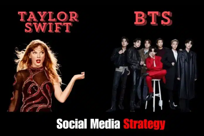 Taylor Swift and BTS Social Media Strategy